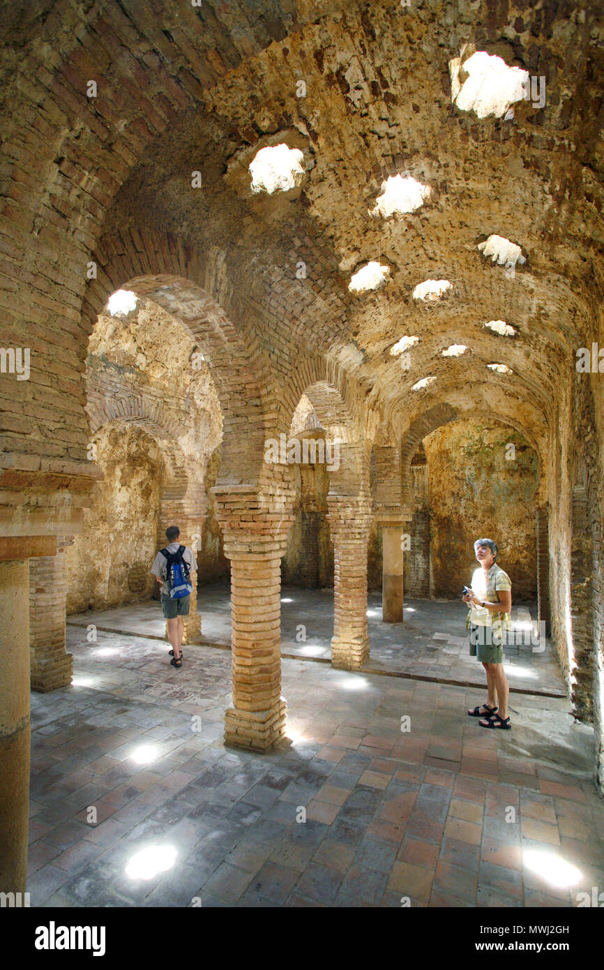 De los Baños Arabes / bains maures ou des bains arabes, Ronda, Andalousie, Espagne Banque D'Images