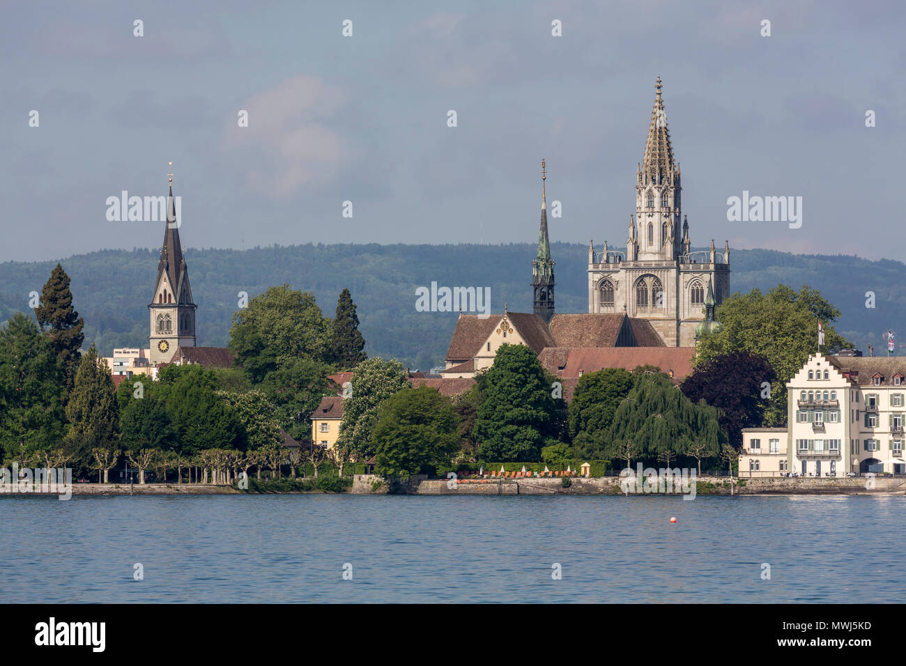 Konstanz, Münster, Blick über den Bodensee, liens Saint Stéphane Banque D'Images