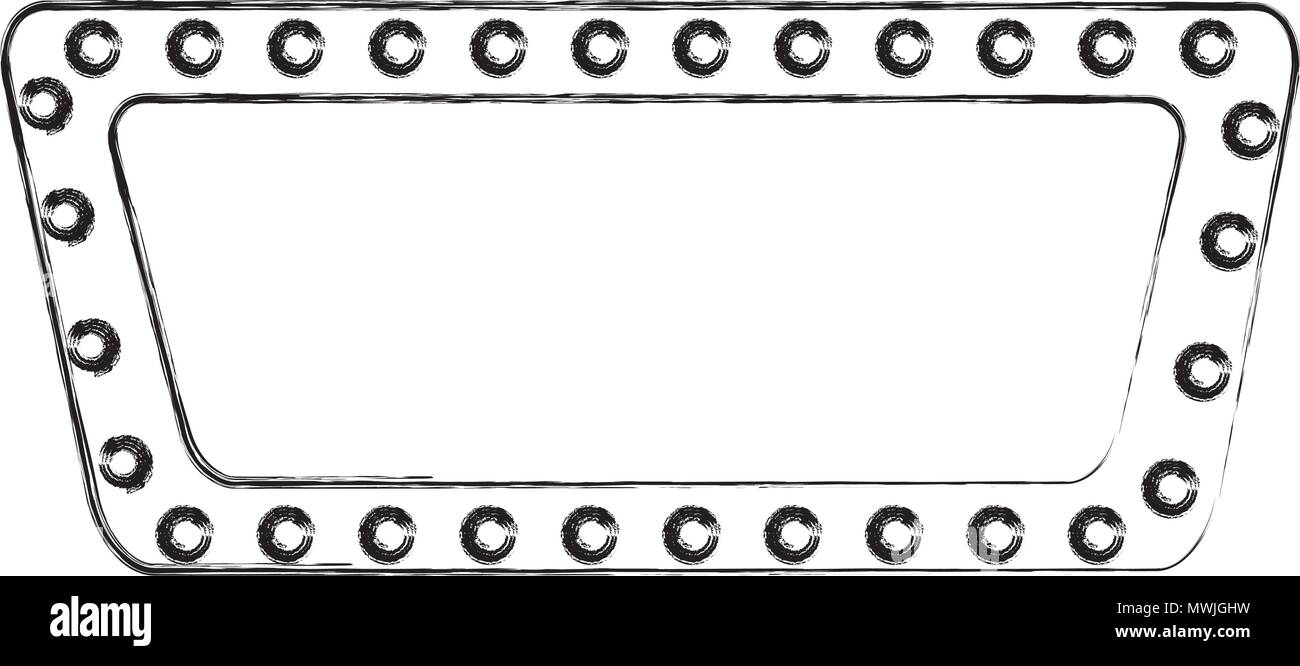 Vintage avec son croquis illustration vecteur vide feux Illustration de Vecteur