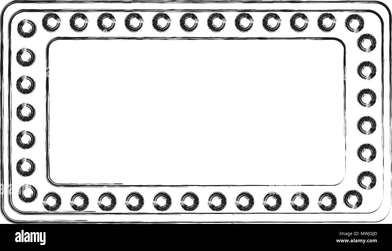 Vintage avec son croquis illustration vecteur vide feux Illustration de Vecteur