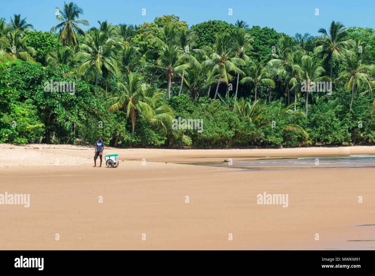 Itacaré, Brésil - 8 décembre 2016 : Iceman à barra grande plage de Ponta do Muta Brésil Banque D'Images