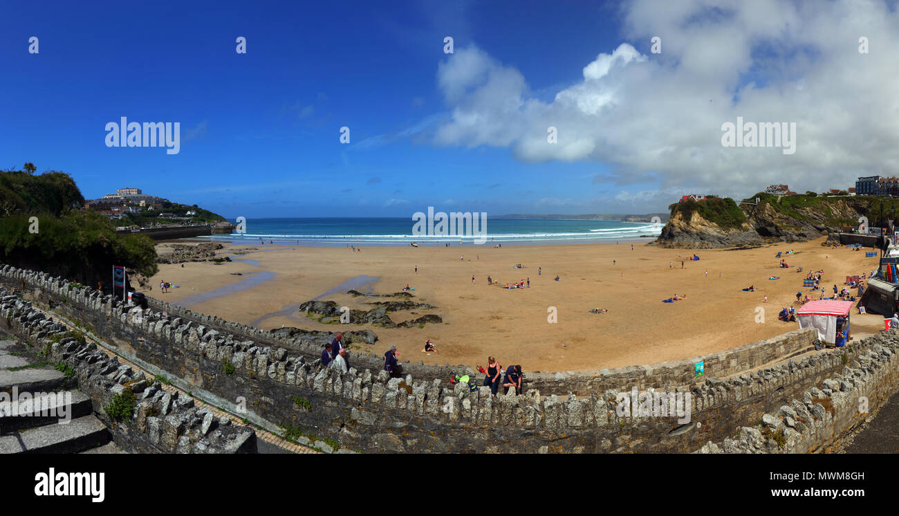 Newquay maison sur le roc Banque D'Images