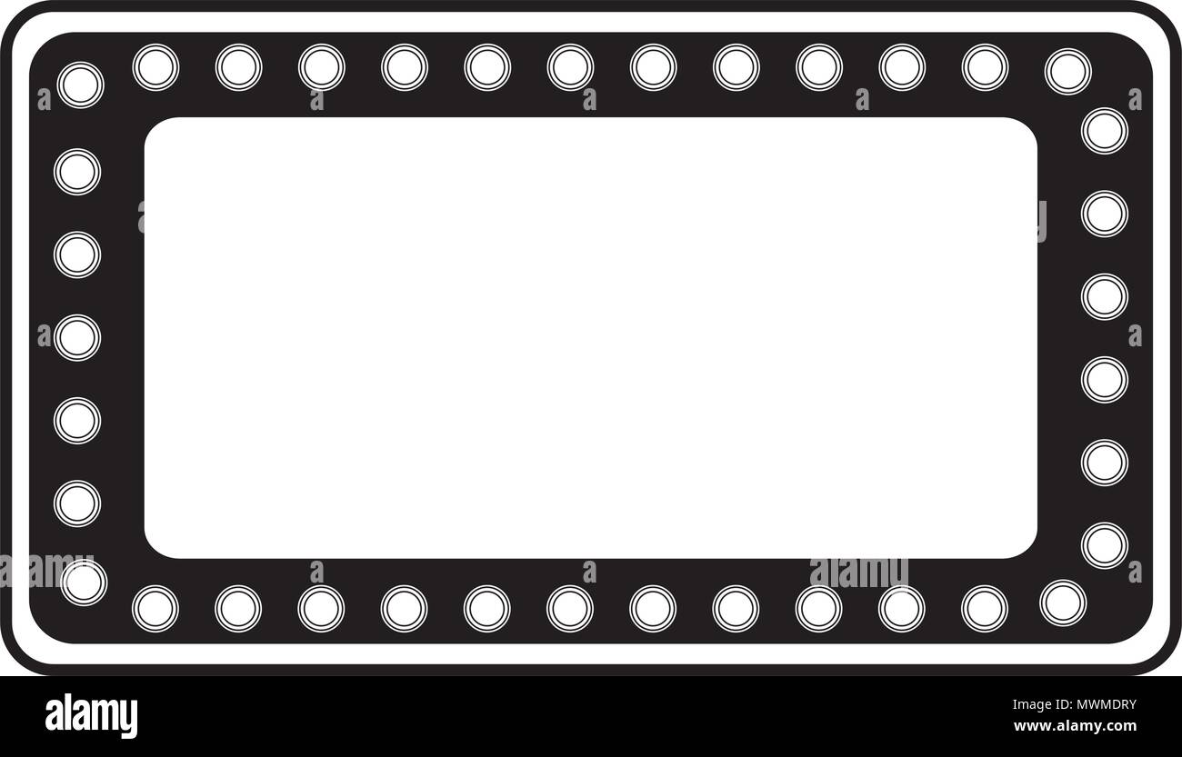 Vintage avec son vide feux vector illustration croquis noir et blanc Illustration de Vecteur