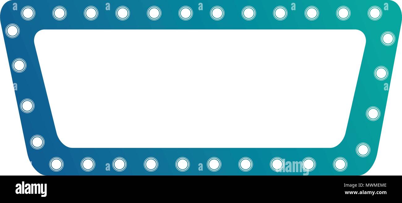 Vintage avec son vecteur vide lumières néon bleu croquis illustration Illustration de Vecteur