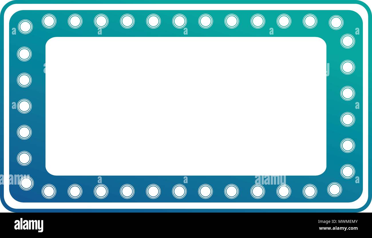 Vintage avec son vecteur vide lumières néon bleu croquis illustration Illustration de Vecteur