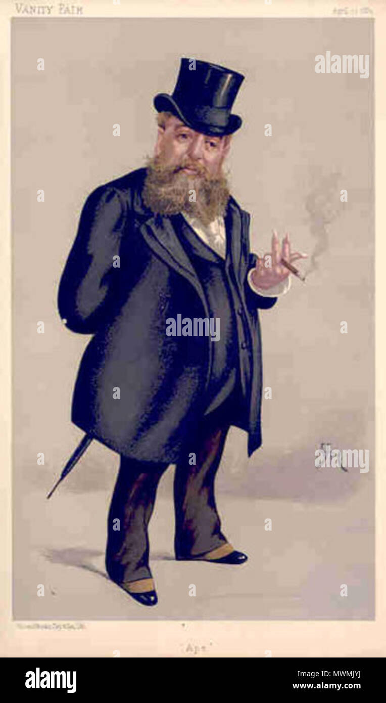 . Caricature de fr:Carlo Pellegrini (1838-1889) . Ce fichier n'est pas informations sur l'auteur. 476 Pellegrini Banque D'Images