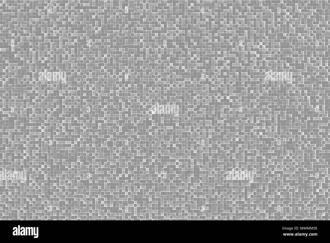 Résumé Petit Cube géométrique 3D Modèle de conception d'arrière-plan en noir et blanc ou Inverse Gray Banque D'Images