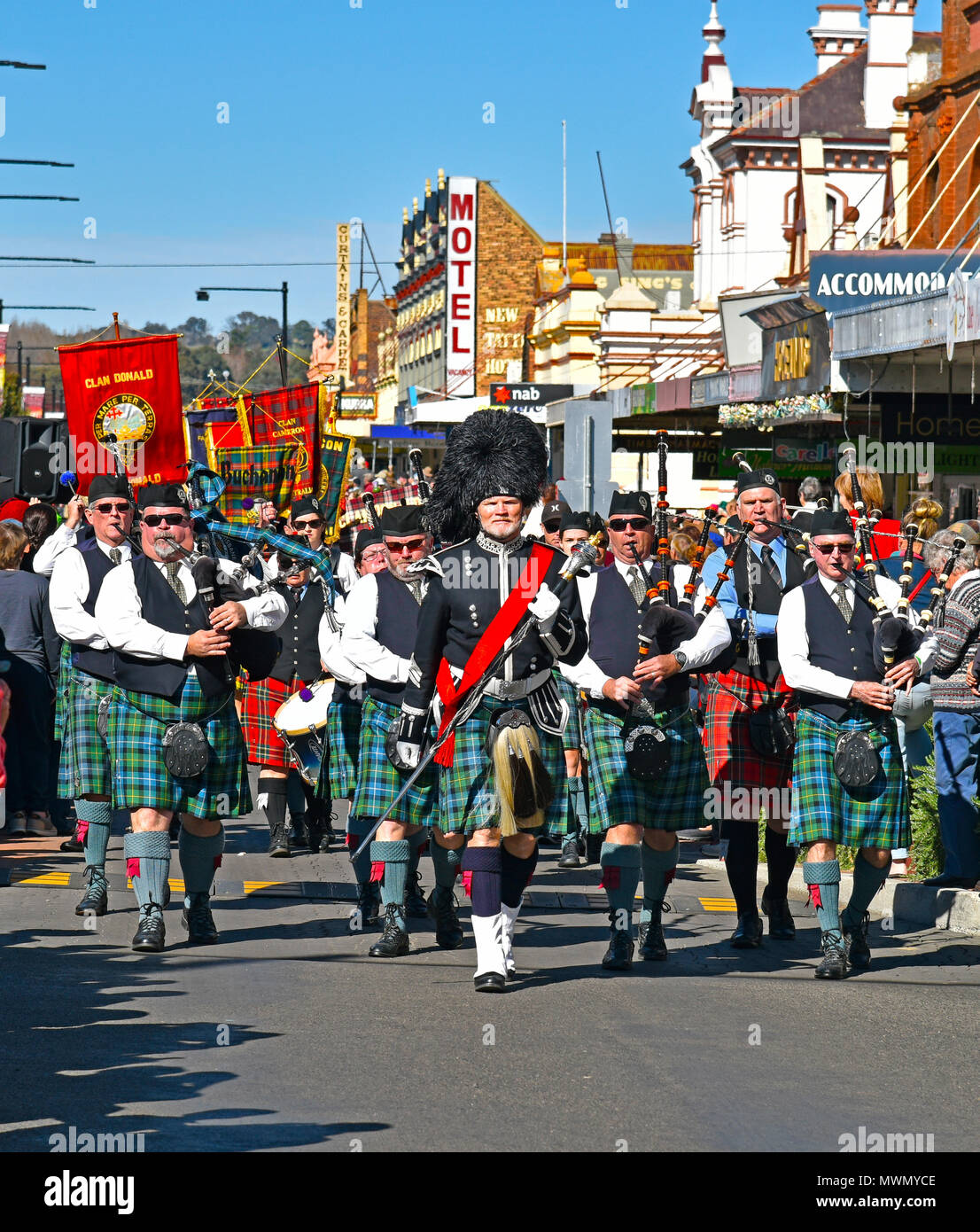 Festival celtique de la Street Parade à Glen Innes en Nouvelle Galles du Sud, Australie Banque D'Images