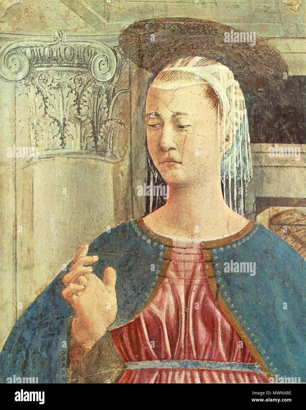 PIERO della Francesca Annonciation fresque 329 x 193 cm San