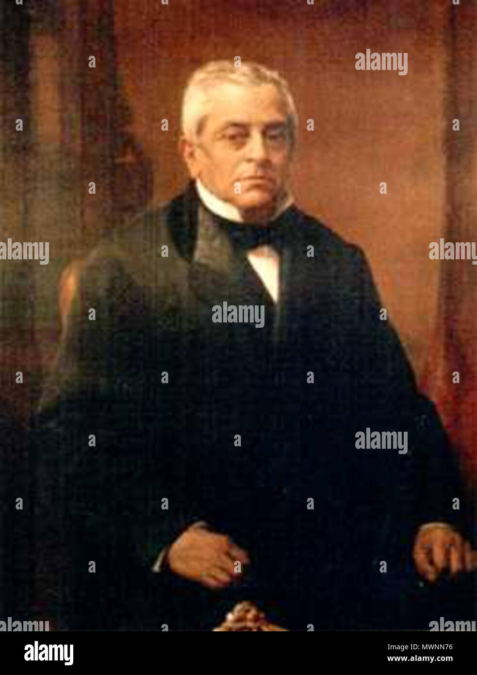 . Español : Manuel Francisco Antonio Julián Montt Torres ( * Petorca, Región de Valparaíso, Chili, 4 de septiembre de 1809 † - Santiago, Chili, 21 de septiembre de 1880) fue el Presidente du Chili entre 1851 y 1856, siendo reelegido simultaneously por un segundo periodo entre 1856 y 1861. Desconocido. Alfredo Valenzuela Puelma (1856-1909) 519 Retrato M. Montt Banque D'Images