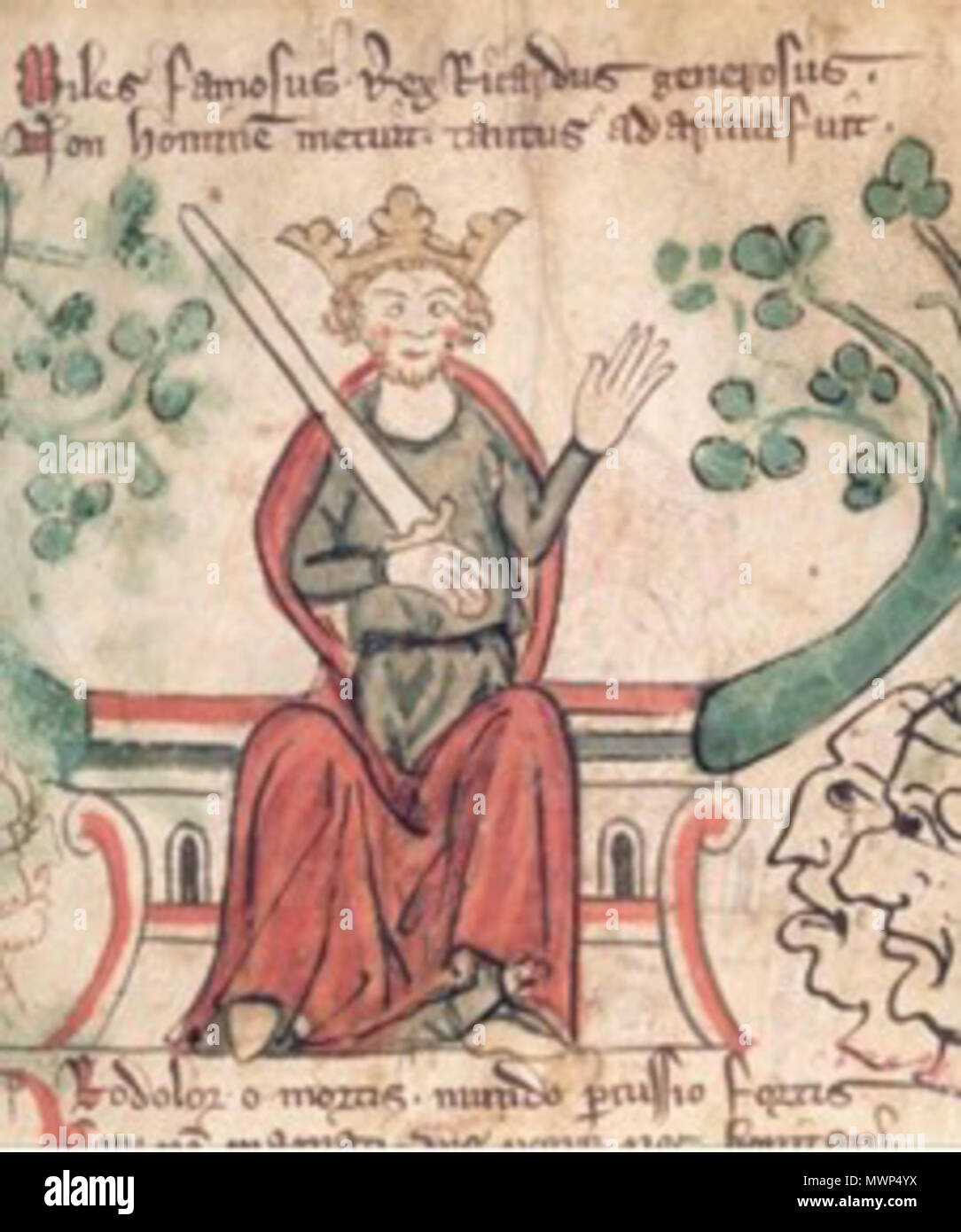 . Anglais : Richard Ier d'Angleterre . 13e siècle. 521 Richard srdce anonyme Banque D'Images