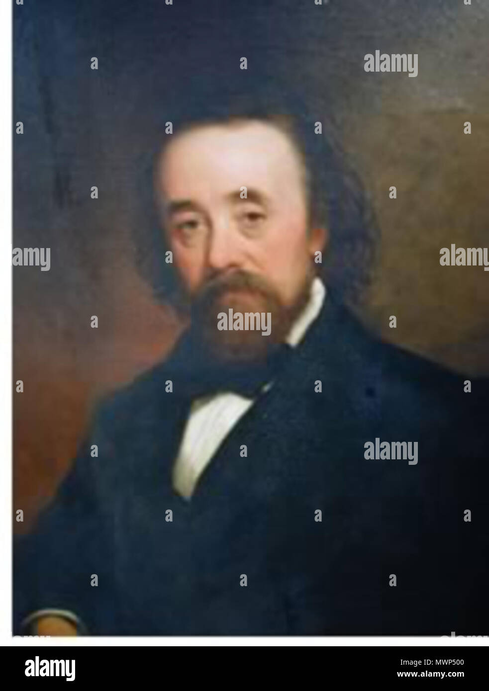 . Anglais : Richard Upjohn portrait à l'huile vers 1870 . vers 1870. 521 Inconnu Richard Upjohn portrait à l'huile vers 1870 Banque D'Images