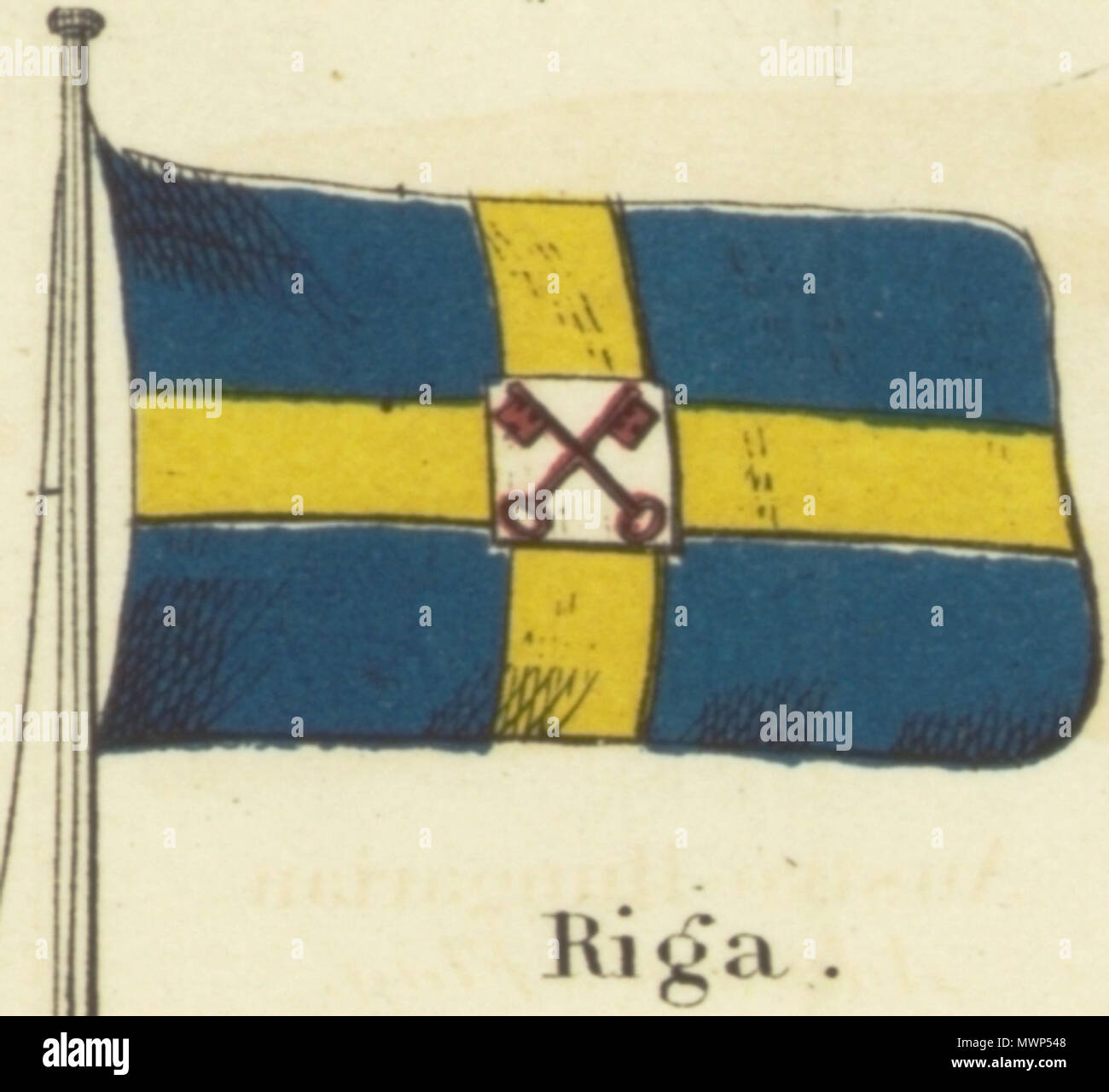 . Anglais : Riga. Johnson's carte nouvelle des emblèmes nationaux, 1868.jpg Johnson dans les tableau des emblèmes nationaux. Imprimer montrant les drapeaux de divers pays, ceux effectués par les navires, et les "signaux pour pilotes.' dans le coin supérieur gauche est le 'United States' 37 étoiles, dans le coin supérieur droit est le 'Royal Standard du Royaume-Uni Grande-bretagne & Irlande' ; dans le coin inférieur gauche est le standard 'russe' et dans le coin en bas à droite est la "Norme Française.' Les drapeaux sur cette page diffèrent légèrement de celles sur une autre feuille no 4 [haut] et [5] en haut à droite. 1868. Alvin Jewett Banque D'Images