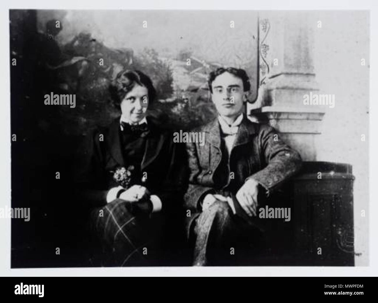 Francais Roger Fry 1866 1934 Avec Son Epouse Helen A Failand Chambre Pres De Bristol Fry Marie Helen Coombe Un Artiste En 17 Helen A Souffert D Une Maladie Mentale Et En