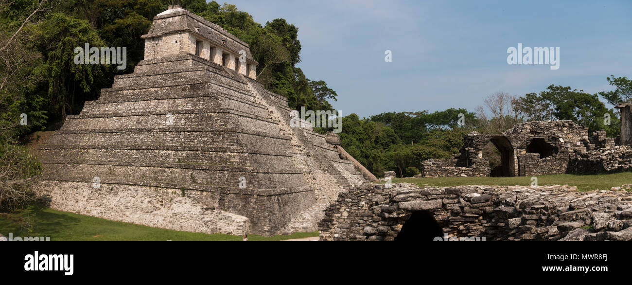 Temple des inscriptions - Palenque Banque D'Images