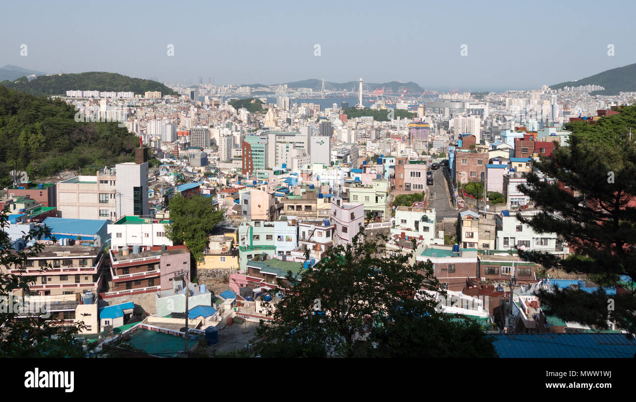 La ville de Busan, en Corée du Sud Banque D'Images