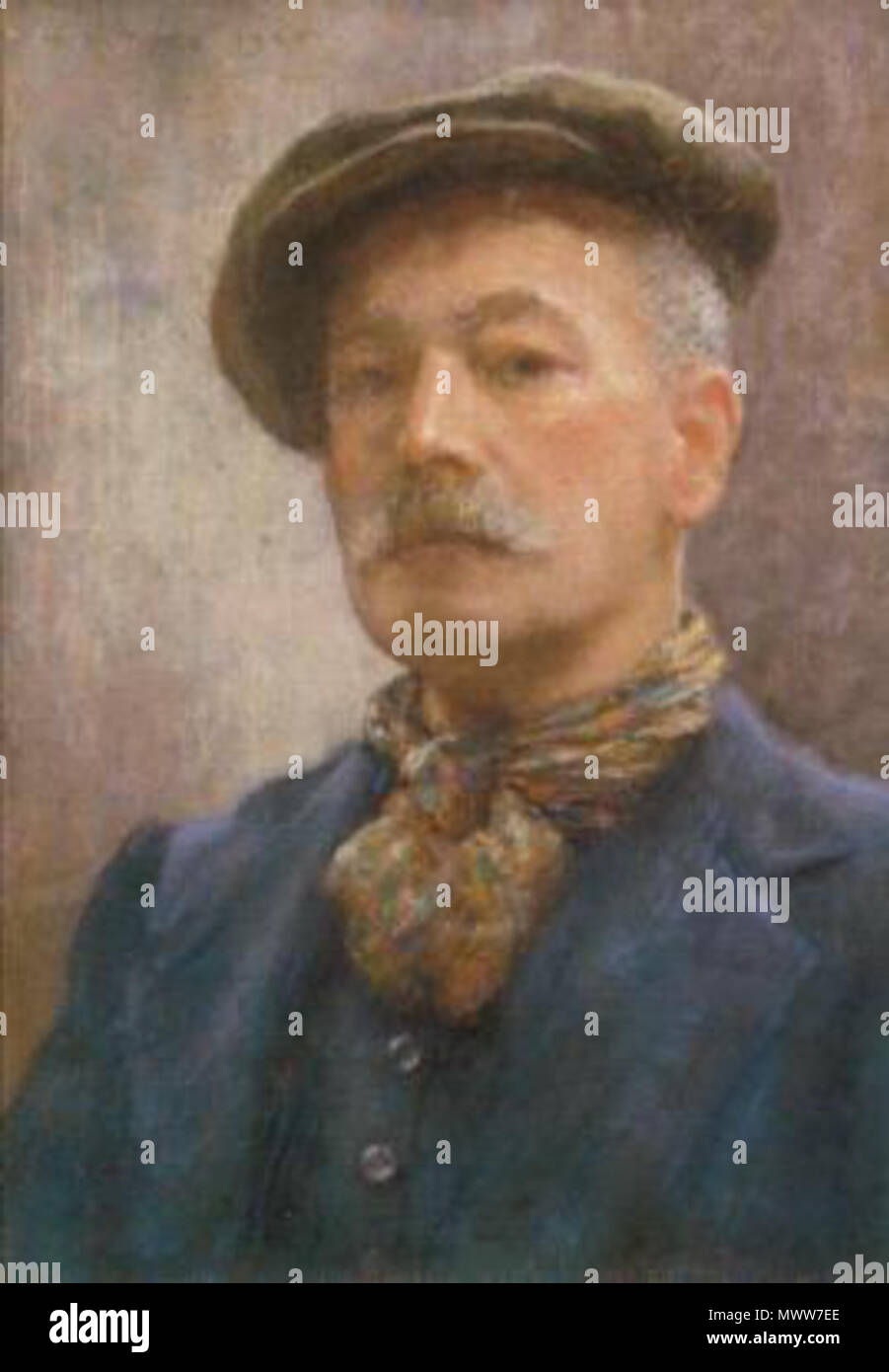 617 Henry Scott Tuke, (1858-1929) - 1920 - Self Portrait Banque D'Images