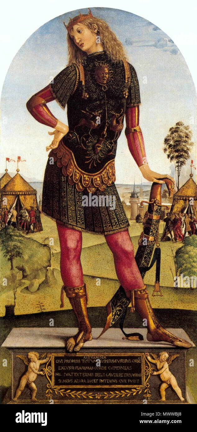 . Anglais : Maître de l'histoire de Griselda Alexandre le Grand. c. 1494 (106x51,5)L'Institut des Arts, l'Université de Birmingham . 27 octobre 2009, 16:39:11. Maître de la Griselda Légende Alternative names maître de l'histoire de Griselda ; Maîtrise de Griselda ; maître de la légende de Griselda ; Maîtrise de Griselda, Maestro di Griselda Description peintre italien Date de naissance Lieu de naissance du 15ème siècle Sienne période de travail 1490s (lieu de travail) du début de la Renaissance Siena contrôle d'autorité : Q1319924 : 18083466 VIAF ULAN : 500020654 WGA : Maître de l'histoire de Griselda GN Banque D'Images