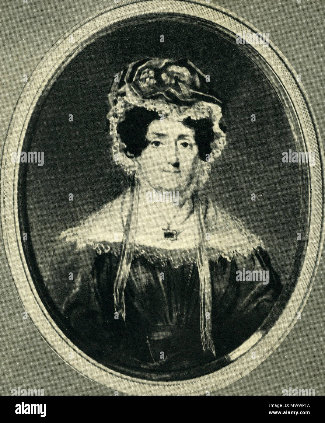 . Miniature de Mme Philip Gidley King . Début des années 1800. Inconnu 31 AJKing Banque D'Images