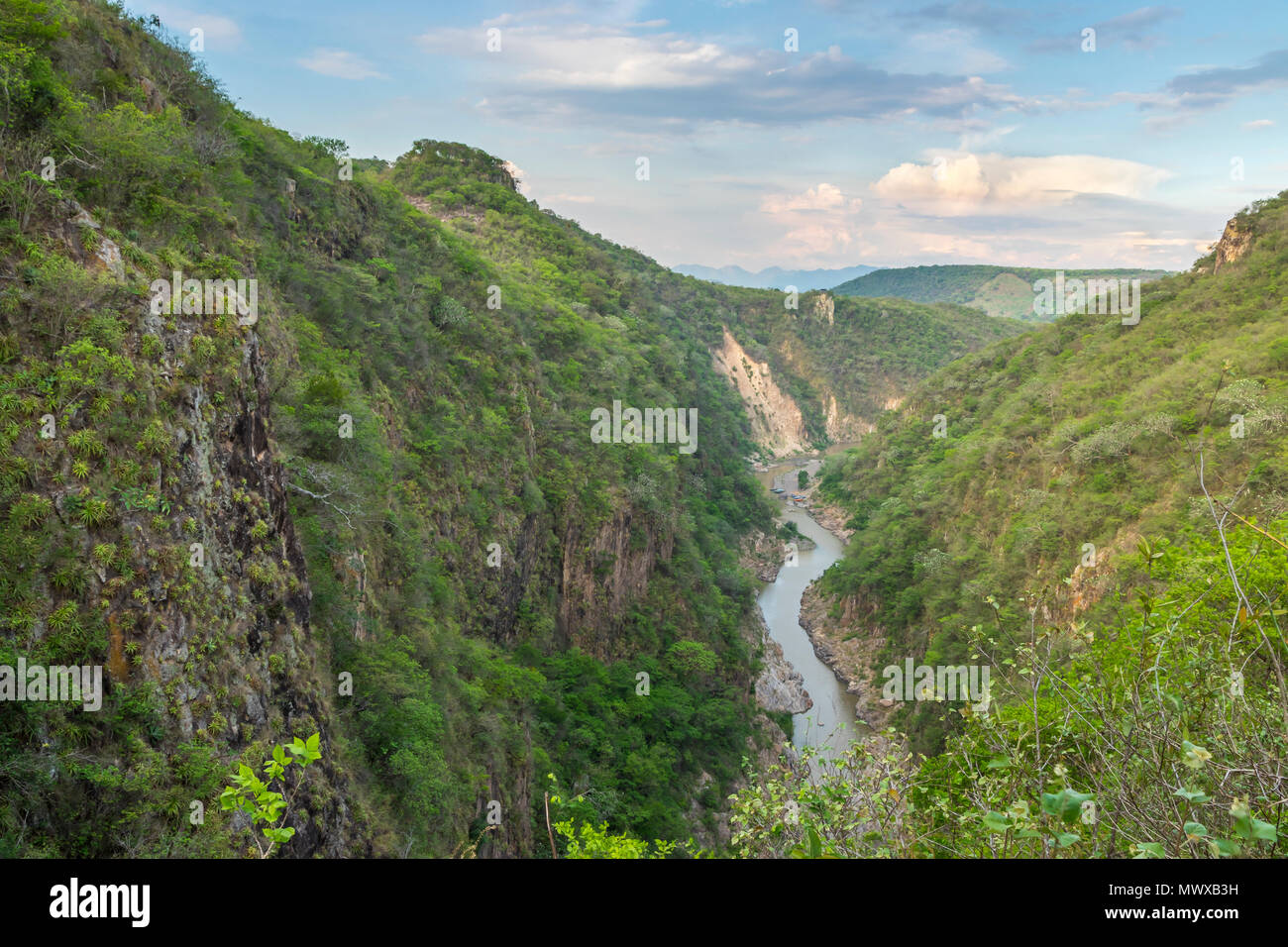 Portrait de la troisième sur le Canyon de Somoto, au Nicaragua, en Amérique centrale Banque D'Images