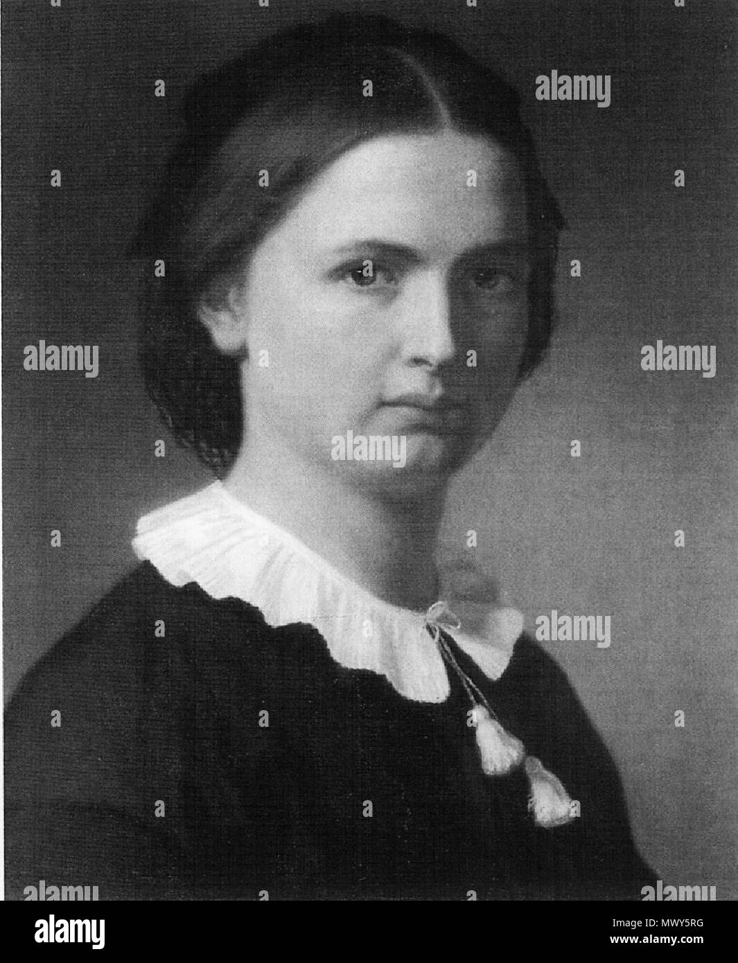. L'auto-portrait . Selbstporträt um 1857 circa 1857 . 47 Anna knittel Banque D'Images