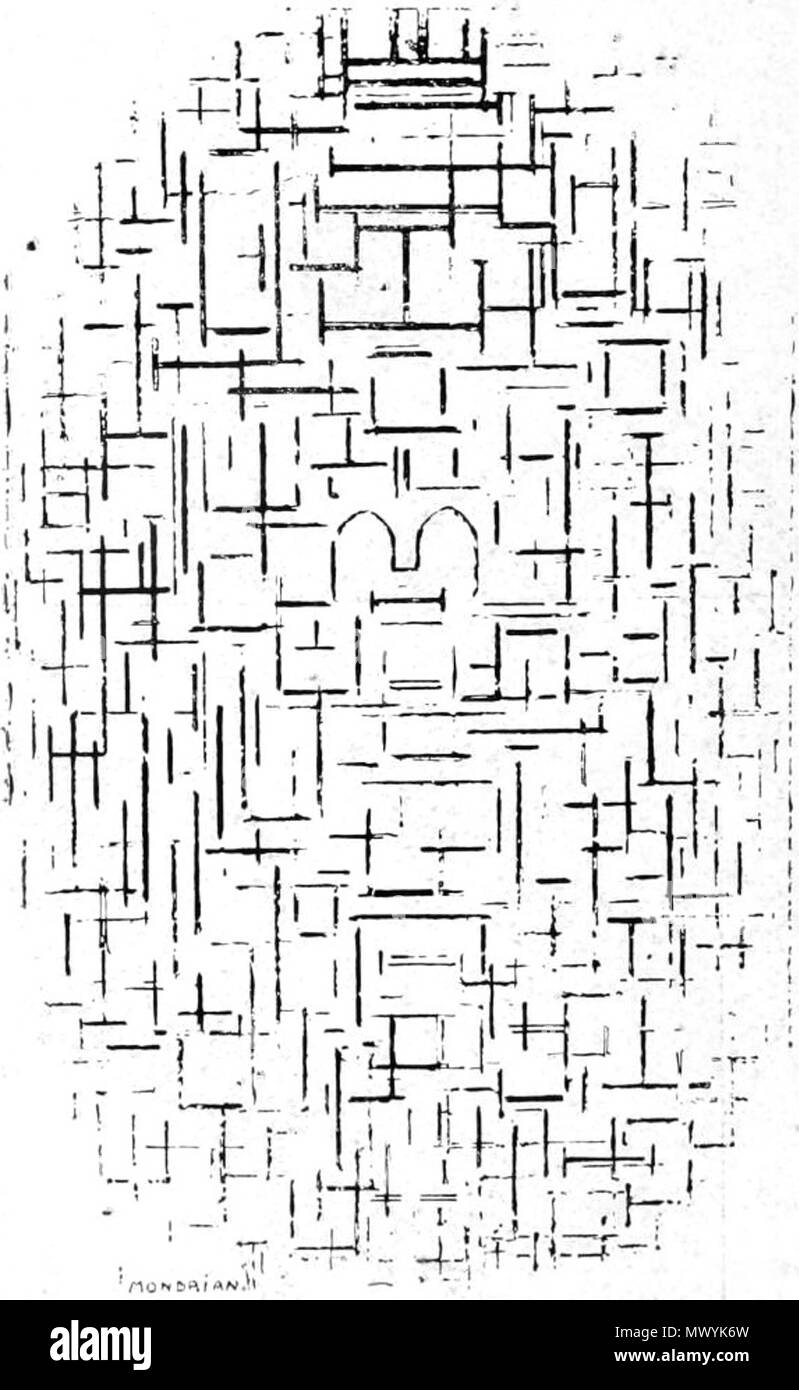 . Nederlands : Tekening . 1914. Piet Mondrian (1872-1944) Noms alternatifs Piet Mondriaan, Pieter Cornelis Mondriaan Description peintre hollandais, dessinateur et écrivain Date de naissance/décès 7 mars 1872 1 février 1944 Lieu de naissance/décès Amersfoort New York période de travail, de 1893 à 1944 lieu de travail Winterswijk (1893-1899), Amsterdam (1893-1905), (1904-1905), Twente (1906-1908), Amsterdam (1908-1911), (1909-1911), West-Kapelle (1909-1911), Paris (1912-1914), Laren (1914-1919), Paris (1919-1938), Londres (1938-1940), New York (1940-1944) Auteur Banque D'Images