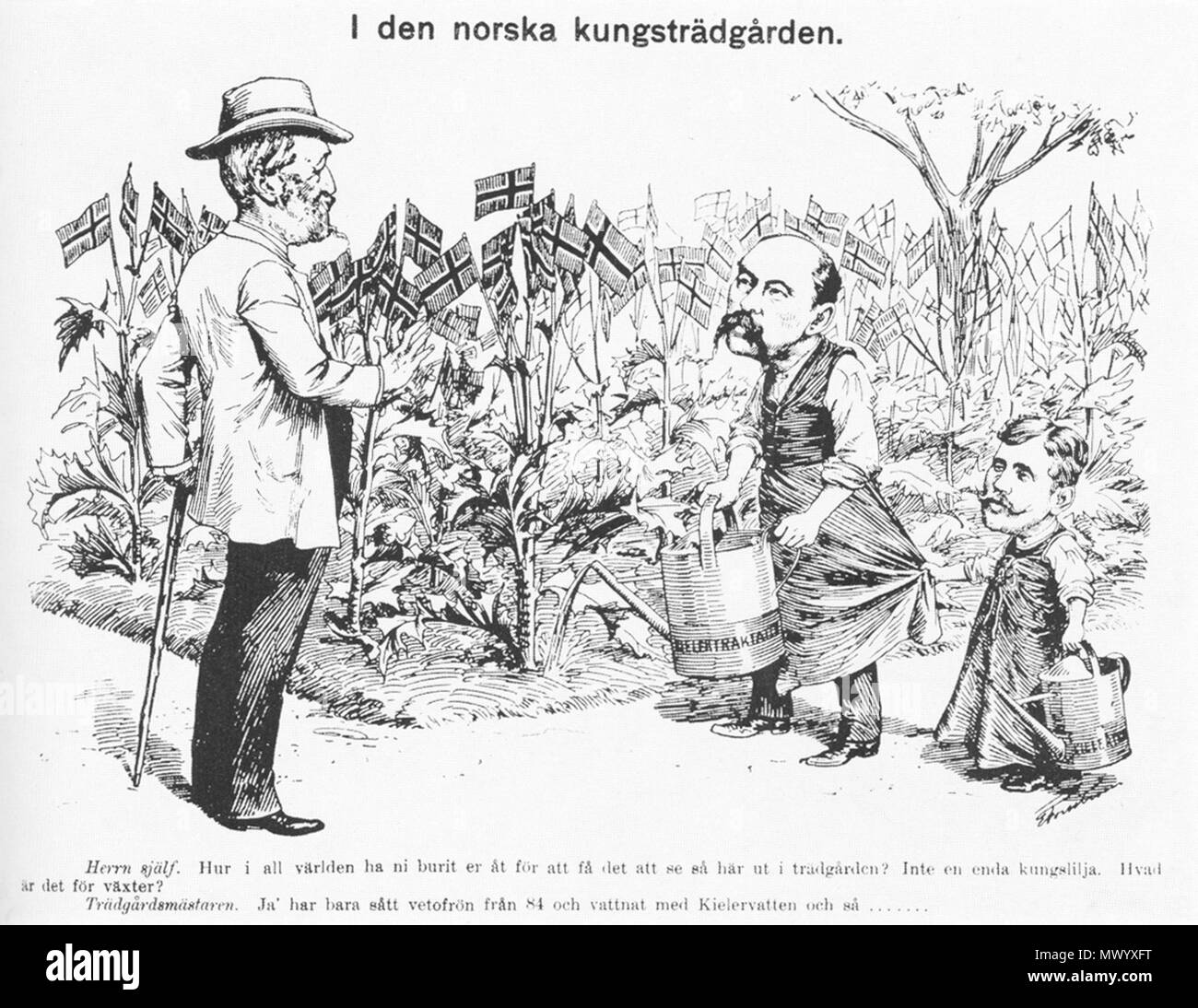 290 I den kungsträdgården norska Banque D'Images