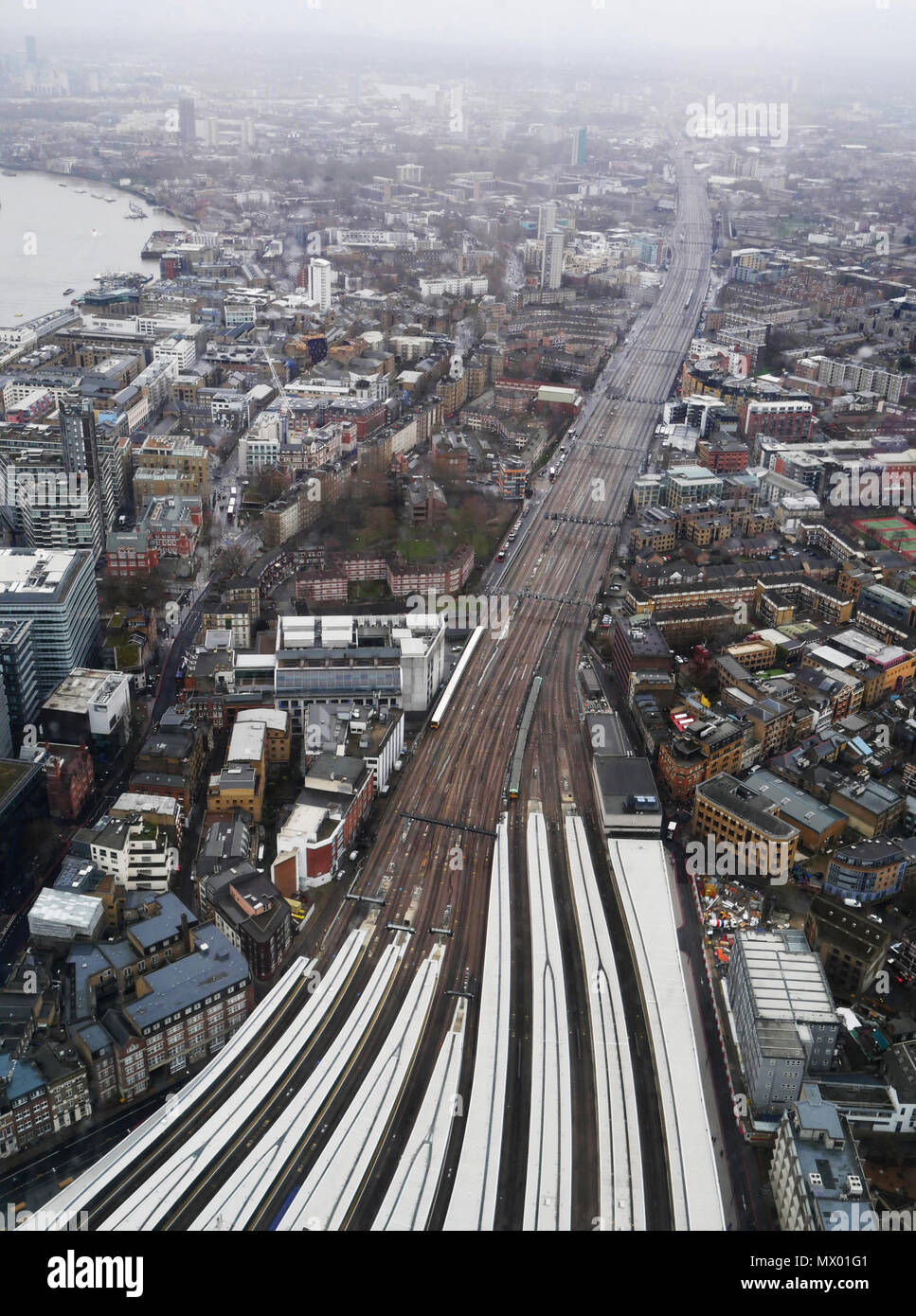 Vue sur le London Bridge station dans le tesson Banque D'Images