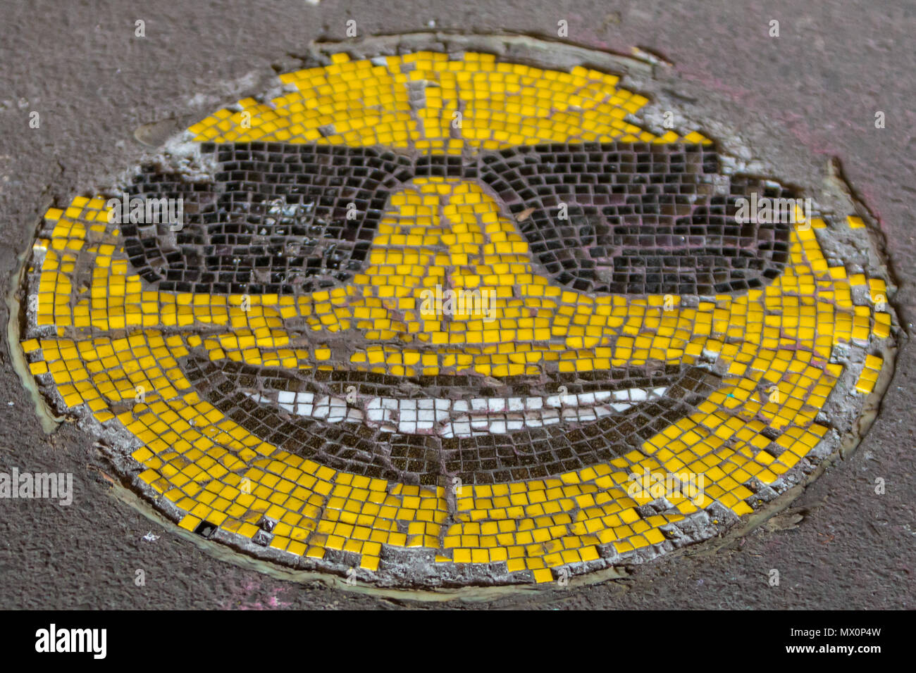 Mosaïque Smiley Banque D'Images