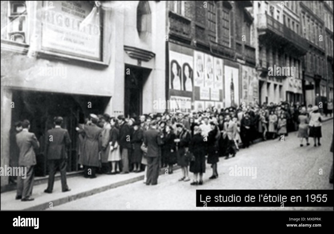 . English : entrée du Studio de l'etoile ( Troyon Paris XVII EN 1955 . 14 septembre 2014, 12:16:40. Studio 579 etoile 1955 inconnu Banque D'Images