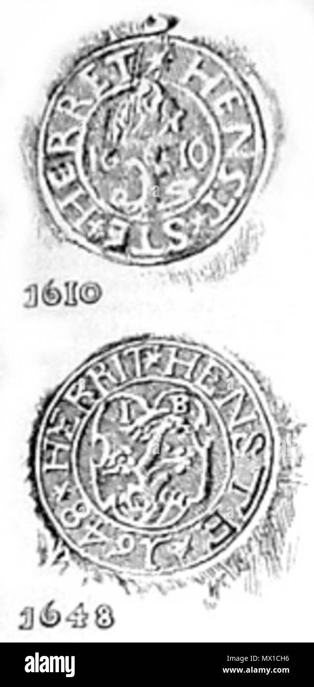 279 Hindsted Herreds segl 16101648 Banque D'Images