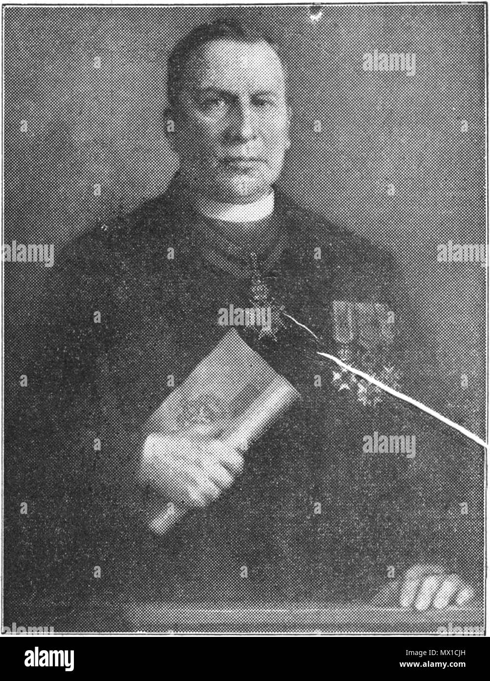 . Nederlands : HET PORTRET van wijlen Mgr. prof. dr. J. Schrijnen arrêta, eerste rector magnificus-der R.K. Universiteit te Nijmegen porte geschilderd P. Windhausen, dat aan den hedenmiddag overgedragen werd Senaat Foto (Koch). Afkomstig uit de Maasbode, maandag 19 septembre 1938, Avondblad, eerste blad, [p. 4]. 1938. Paul Windhausen 156 De Maasbode Avondblad Vol 070 no 28224 HET PORTRET van wijlen Mgr. Prof. dr. J. Schrijnen arrêta Banque D'Images