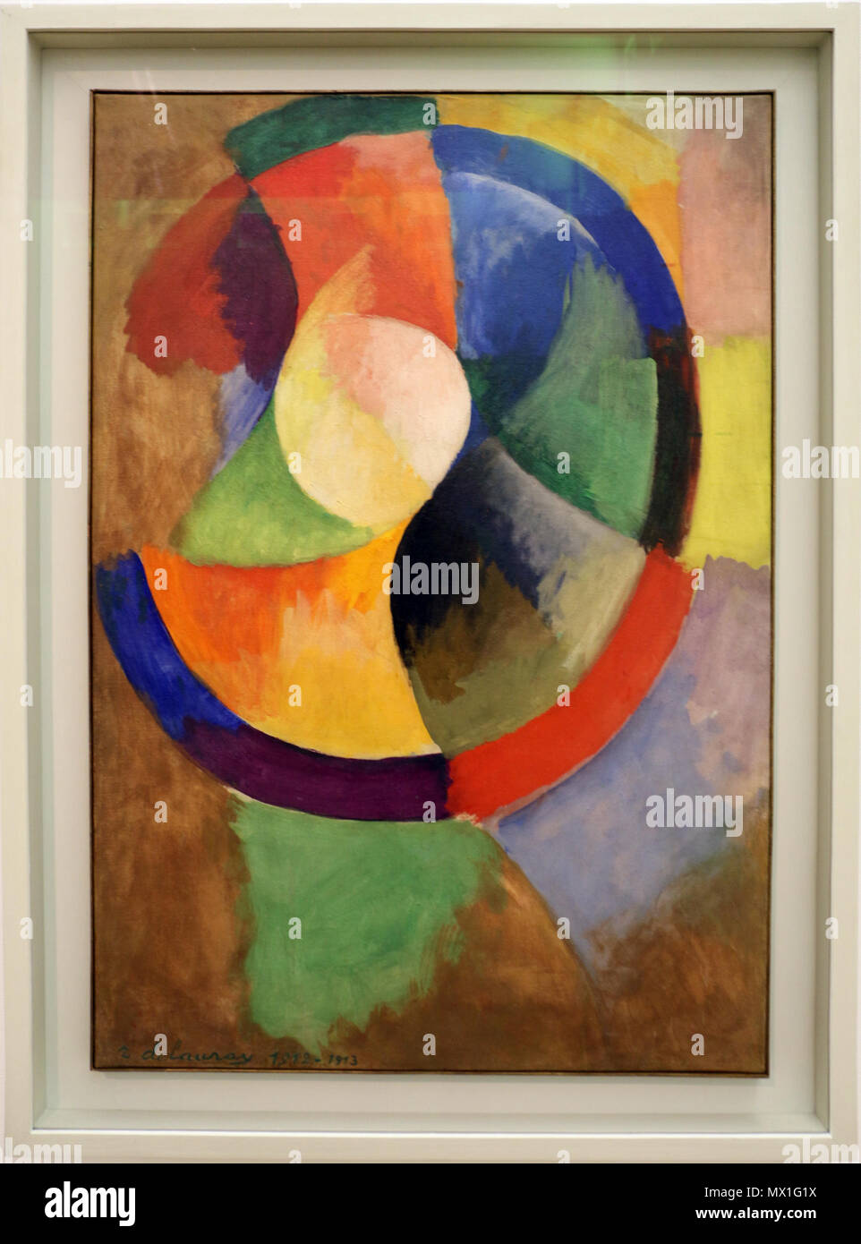 . Anglais : formes circulaires, Sun n° 2 . Années 1910 ; 2015-12-10 13:31:16. Sailko 524 Robert Delaunay, forme circolari seul, n.2, 1912-1913 Banque D'Images