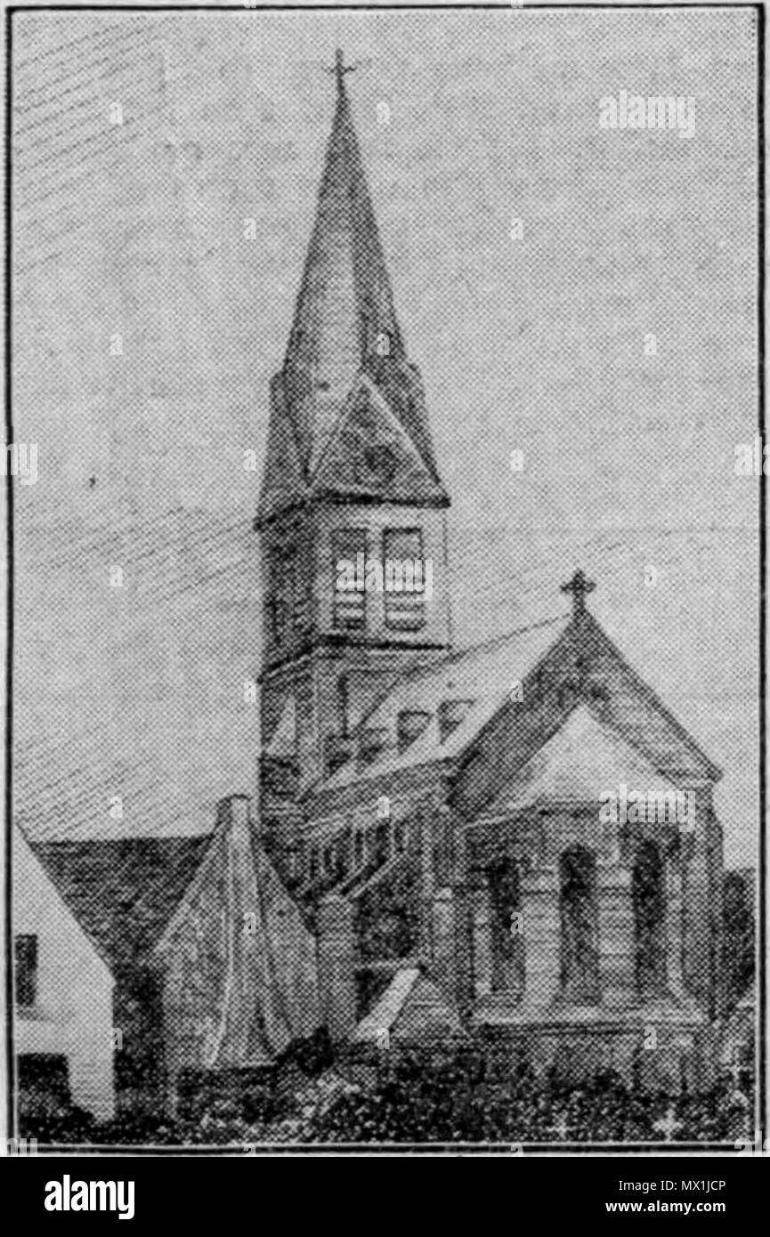 . Nederlands : Tekening van de Sint-walburgakerk dans Linne. Afkomstig uit de Limbourgeois Koerier, samedi 2 septembre 1939, [p. 6]. vers 1920. 560 anonyme Sint-walburgakerk dans Linne 001 Banque D'Images