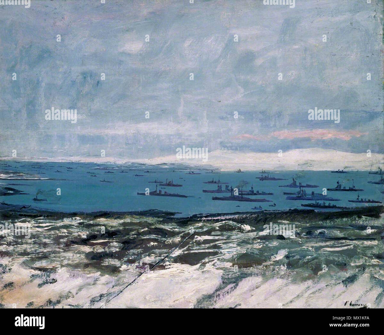 . (Лавери Джон англ. John Lavery) (1856-1941) - художник ирландский портретной пейзажной Мастер и, живописи.  = = = = = = = = = = = = = = = = = = Sir John Lavery RA (20 mars 1856 - 10 janvier 1941) était un peintre irlandais le plus connu pour ses portraits et scènes de guerre. www.youtube.com/watch ?v =yRaCb7czsQI . 2 mars 2016, 05:45. Leonid Ll 545 Scapa Flow, Orkney, à partir de la station de signal (38519134336) Banque D'Images