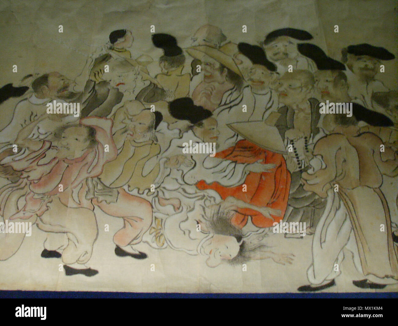 . Le Giappone xix secolo, rotolo con gara fallica . 7 janvier 2005, 05:34:00. sailko 244 Giappone xix secolo, rotolo con gara fallica 02 Banque D'Images