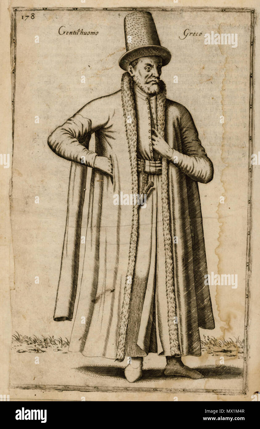 238 Gentil'huomo Greco - Nicolas De Nicolay - 1580 Banque D'Images