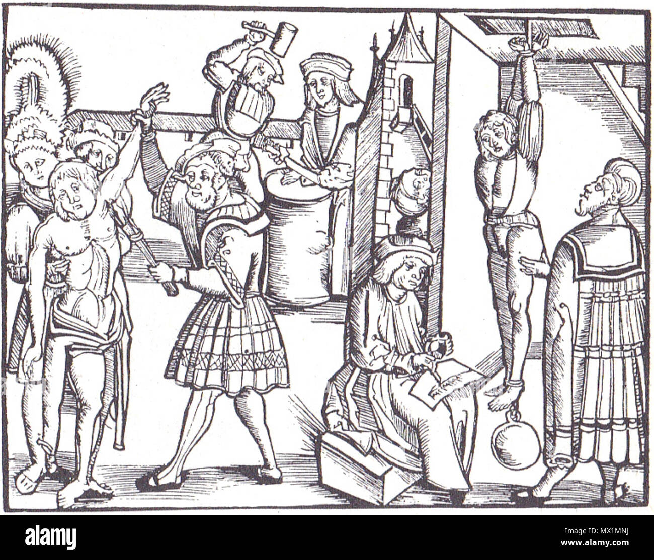 . Anglais : torture médiévale. 16e siècle. 410 inconnu torture médiévale Banque D'Images