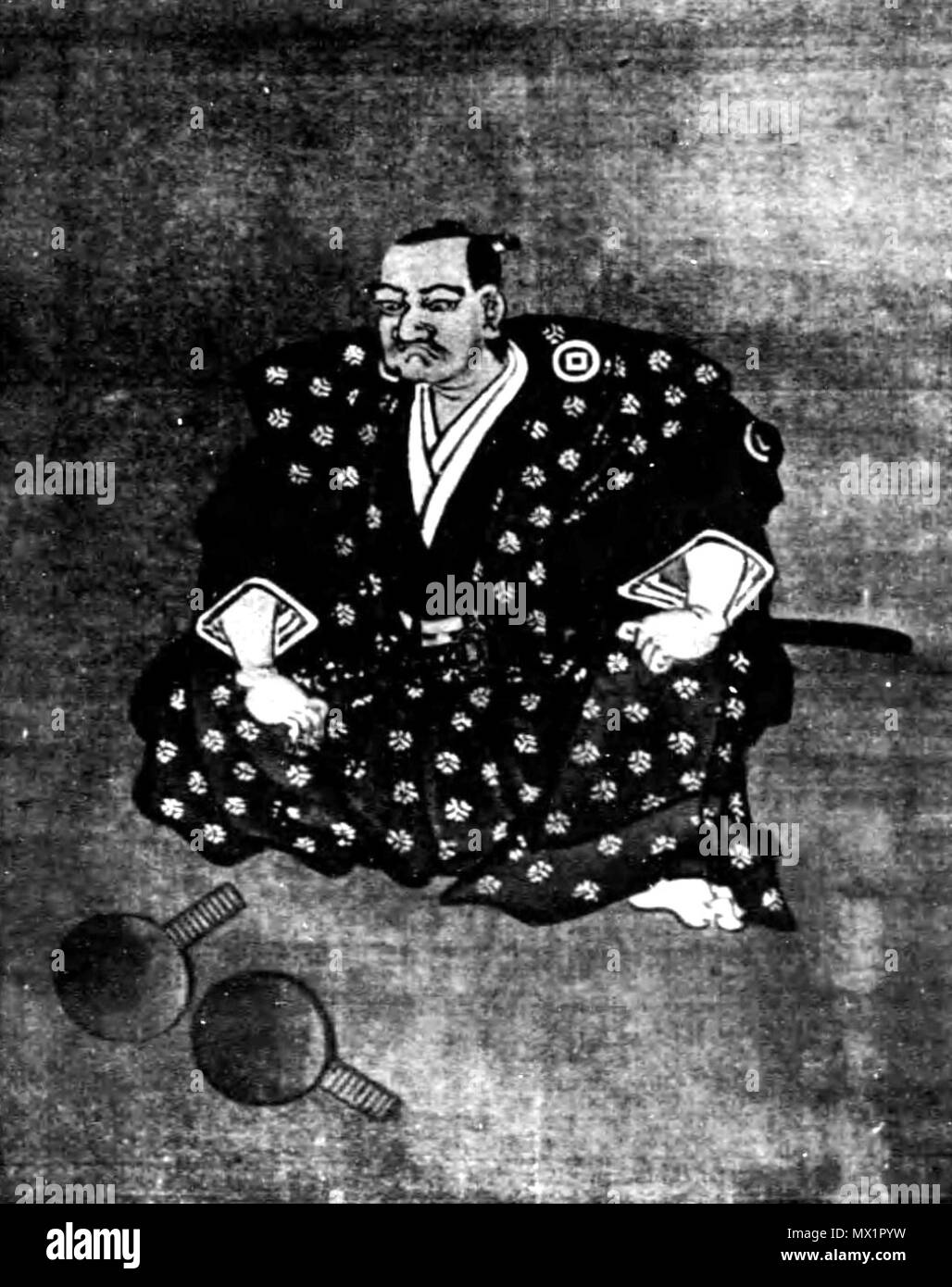 . 青山忠俊の肖像。 日本語 : . 1er janvier 2013. Inconnu 53 Tadatoshi Aoyama Banque D'Images