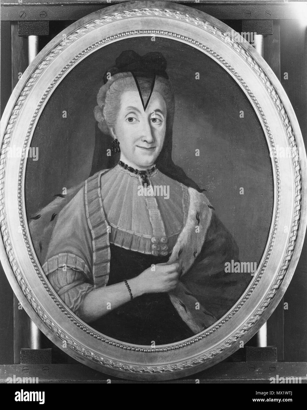 Grh2669 499 Porträtt av Maria Gyllenstierna af Lundholm, midjebild - Nationalmuseum - 39934 Banque D'Images