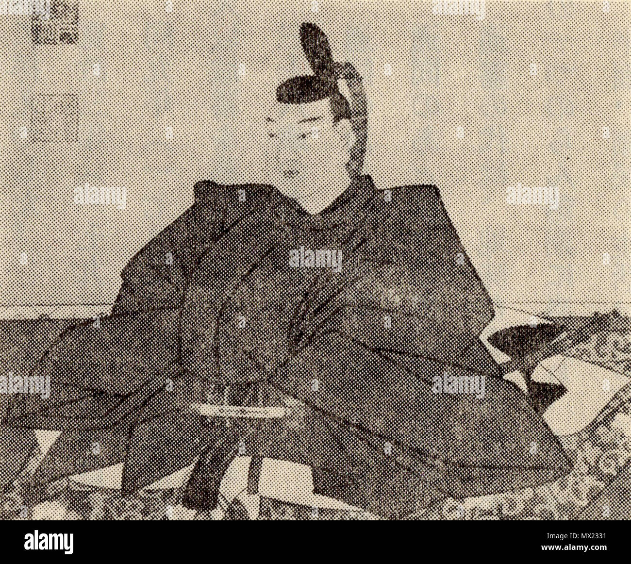 . 久留島通同の肖像 モノクロ 日本語 :()。 . 1er janvier 2013. Kurushima Michitomo inconnu 351 Banque D'Images