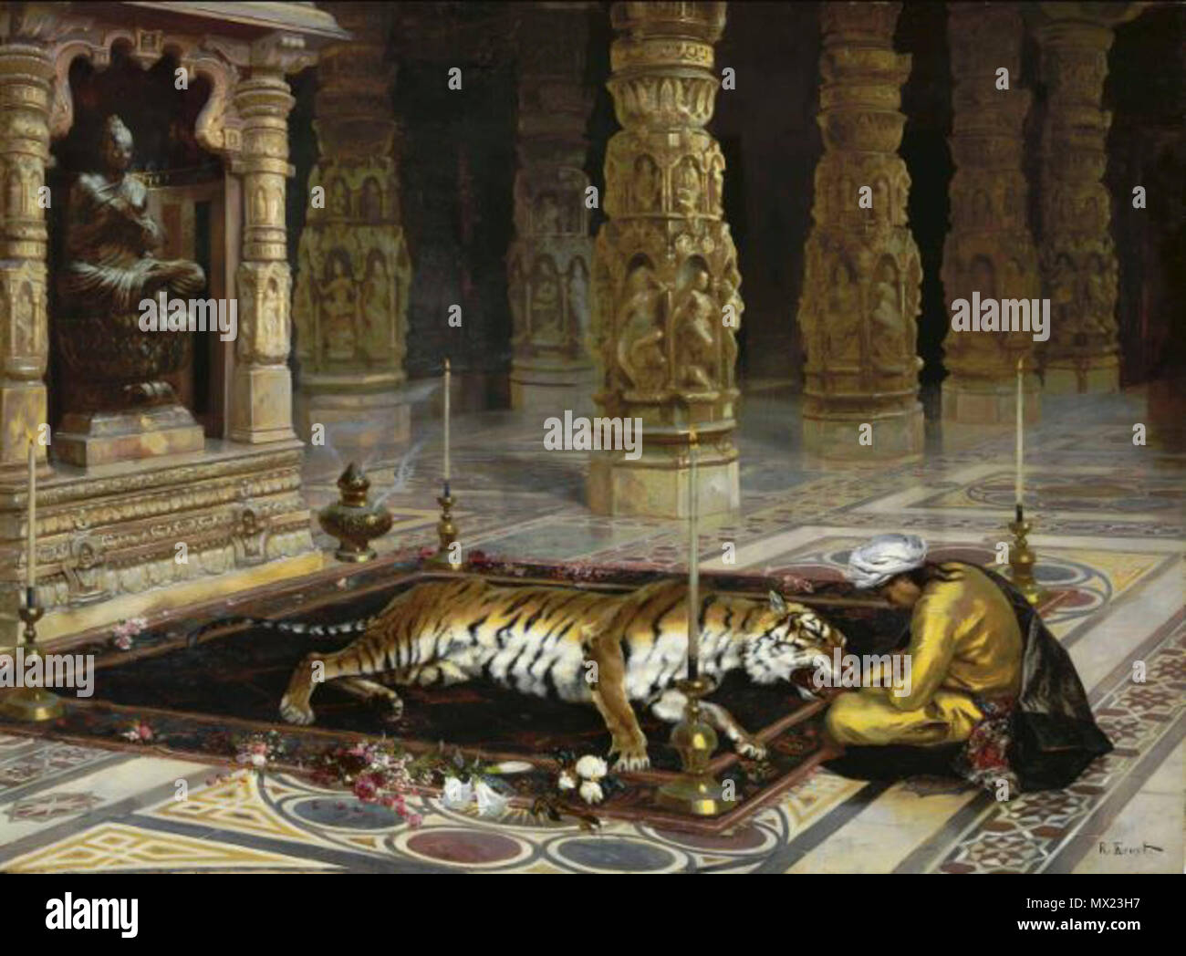 . Honorer le Tigre Le tigre honorant 284 Banque D'Images