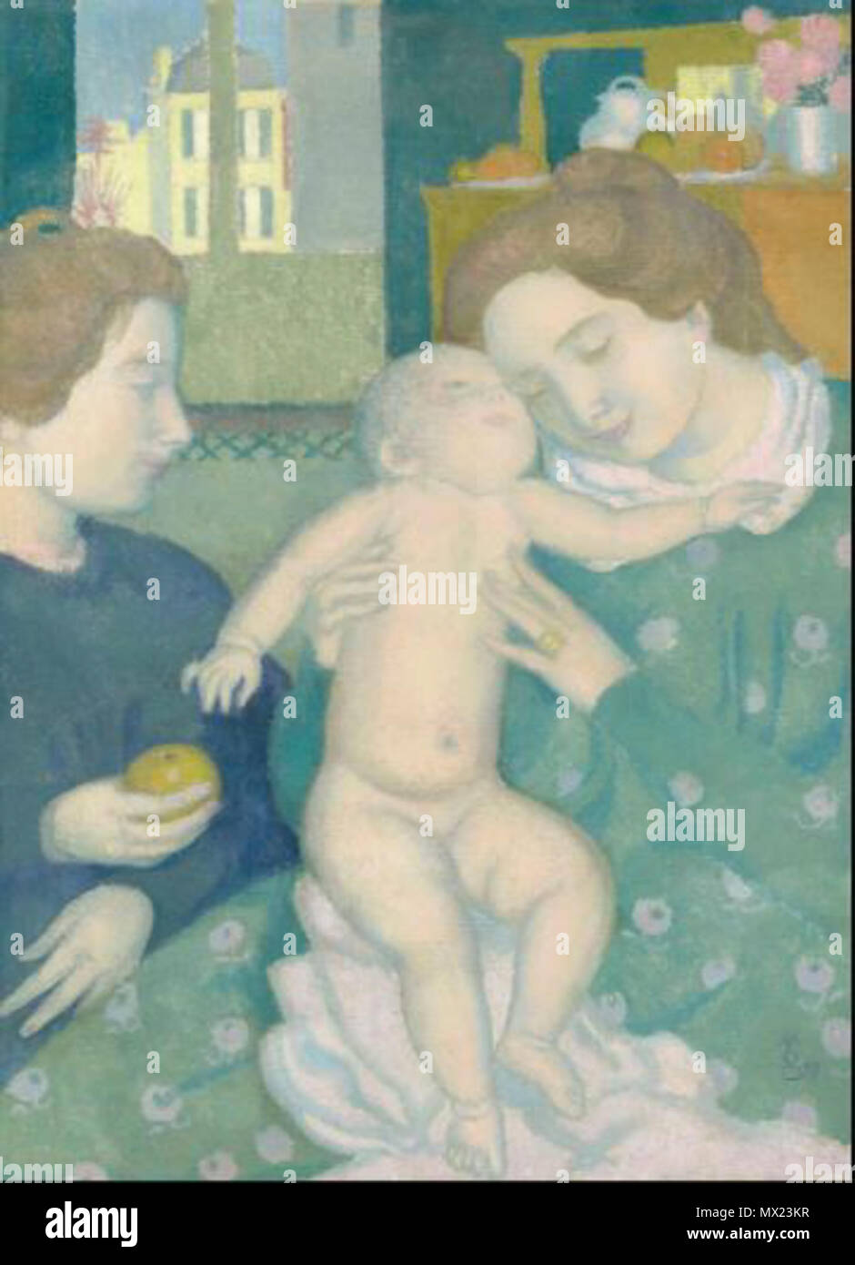 406 Maternité à la pomme Banque D'Images