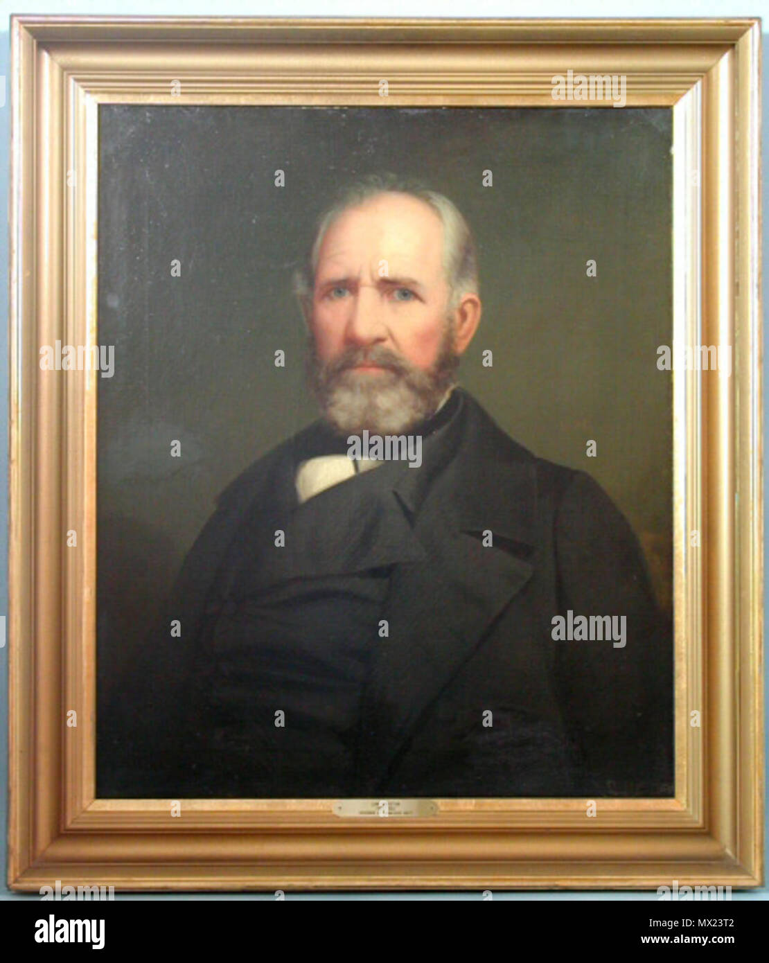 . Anglais : 'Sam Houston, portrait à l'huile sur toile, par le peintre Washington Bogart Cooper. Avant 1866. 36,25 po x 31,50 po. Avec la permission de la collection du Musée de l'État du Tennessee, Nashville, Tennessee. 4 mars 2006, 11:06:36. Washington Bogart Cooper (1802-1888) Noms alternatifs W. B. Cooper Description American portrait painter Date de naissance/décès 18 Septembre 1802 30 mars 1888 Lieu de naissance/décès près de Nashville Nashville contrôle d'autorité : Q12055426 : 2310064 VIAF ULAN : 500124962 RCAC : nr00038464 WorldCat 540 Sam Houston par Washington Bogart Cooper Banque D'Images