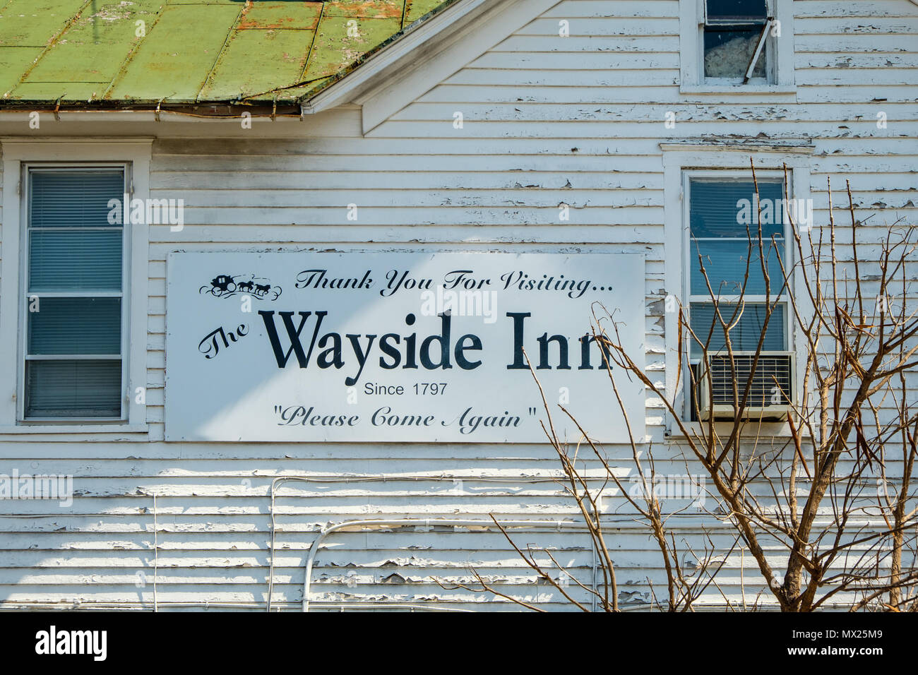 Wayside Inn 7783 Main Street, Middletown, New York Banque D'Images