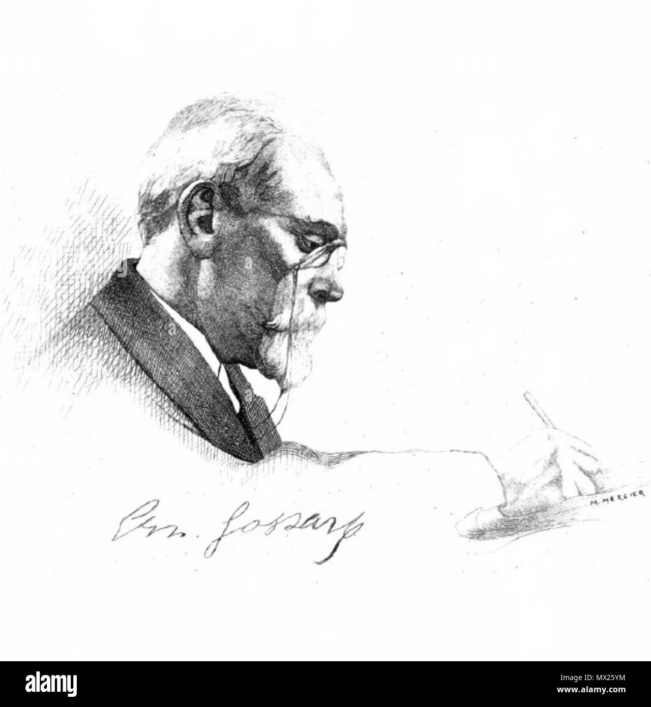 . English : Ernest Gossart (1837-1919) . 15 février 2013, 14:37:45. M. Mercier 250 Gossart Banque D'Images