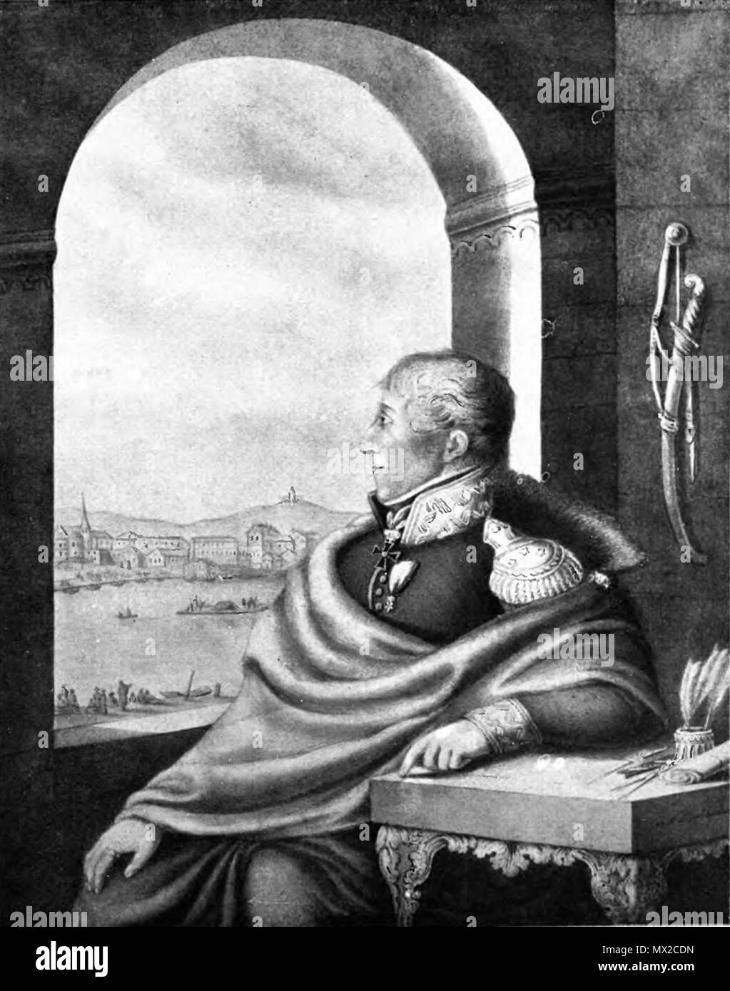 498 Portret Stanisława Fiszera Banque D'Images