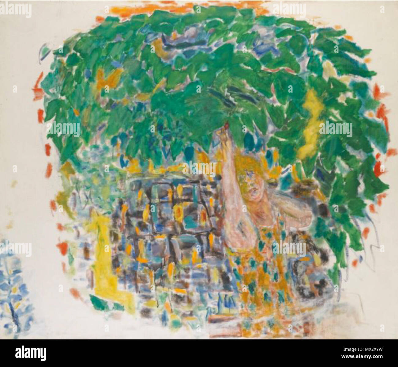 . English : CUEILLETTE DES CERISES . 1946 149 CUEILLETTE DES CERISES Banque D'Images