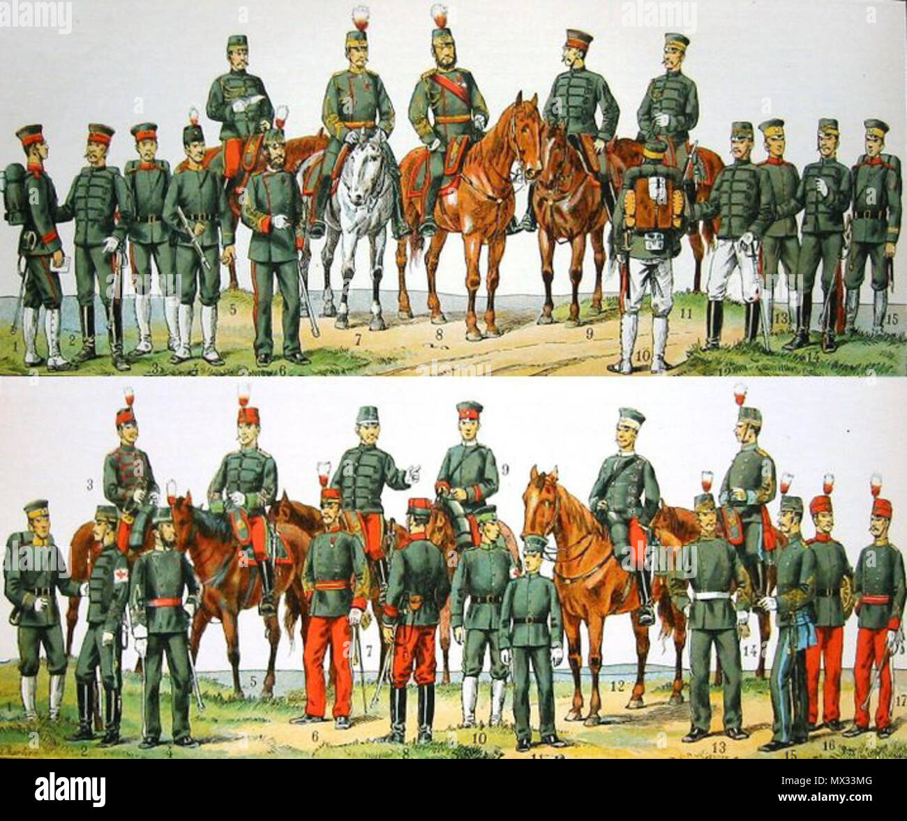 310 JapaneseArmy1900 Banque D'Images