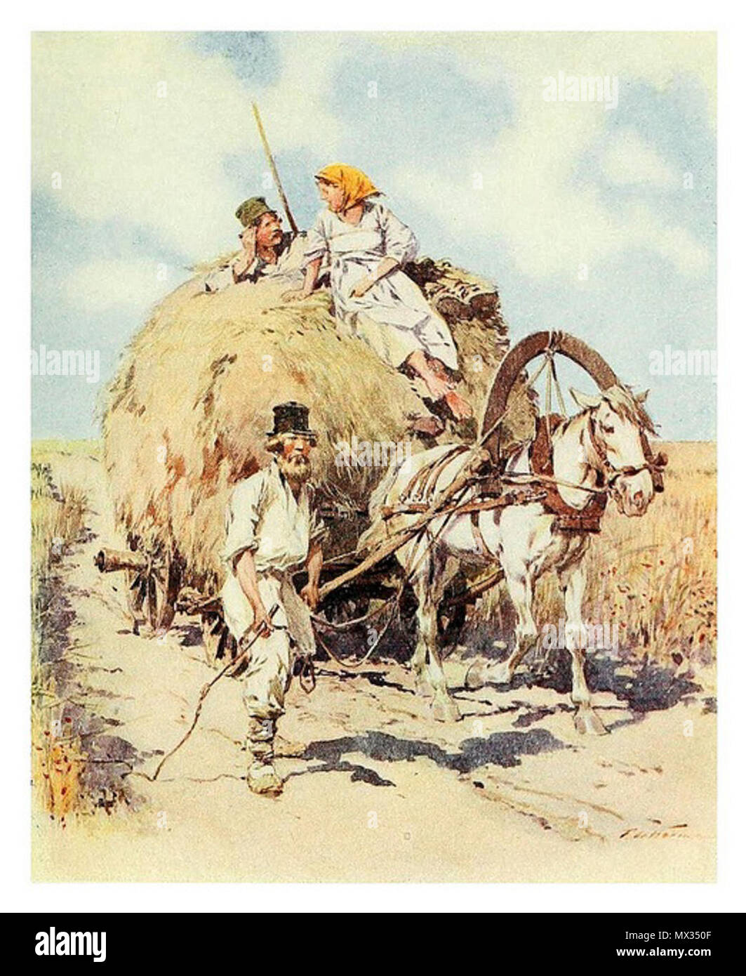 . Français : Un jour d'été dans le pays . 1913. Stewart, Hugh 22 étés un jour dans le pays Banque D'Images